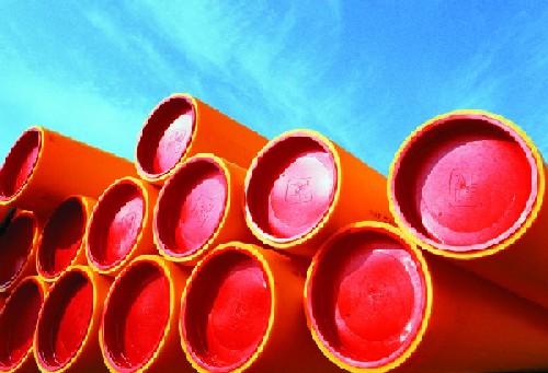 HDPE can be extruded into pipes (Source: Borealis)
