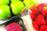 Polyethylene is used in the packaging of fruits. (Source: Plastics Europe).