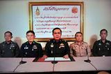 Thailand army chief - General Prayuth Chan-ocha (centre)