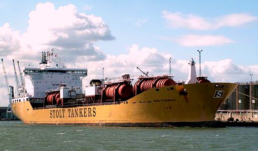 Another 5,000-tonne styrene shipment appeared this week, headed out of the US Gulf for Rotterdam on the Stolt Confidence. (source:Wikimedia)