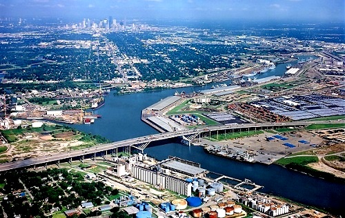 Houston Ship Channel turning basin (Port of Houston Authority)