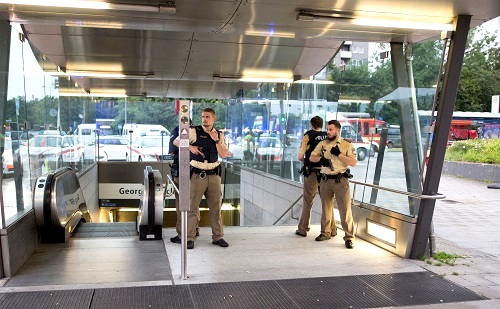 Michael Trammer/ZUMA Wire/REX/Shutterstock Shooting in Olympia shopping centre, Munich, Germany - 22 Jul 2016 German police have evacuated a shopping centre after an armed man went on a shooting spree in the building, police have said. 22 Jul 2016 