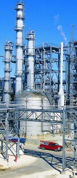 Products manufactured by Shell Chemical at Deer Park, Texas, include lower olefins, aromatics and phenol/acetone. (Photo: Shell Chemical)
