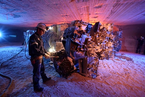 Mining operation in Rocanville, Saskatchewan. (Image used under license from Potash Corporation of Saskatchewan Inc.)