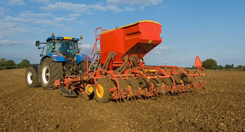 Set 4368954 Image 4368954a Photographer Cultura/REX/Shutterstock VARIOUS MODEL RELEASED, Farmer driving tractor and drilling seed corn in field 29 Oct 2014 
