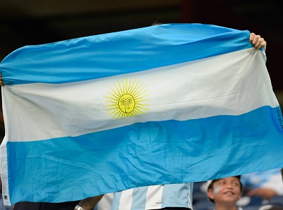 The Argentine flag