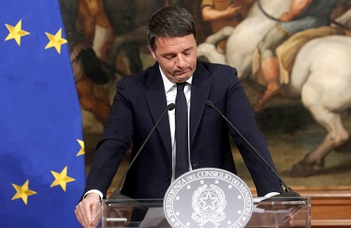 Italian Prime Minister Matteo Renzi resigned at 18:00 GMT on Wednesday after Parliament passed the nation’s budget. (Action Press/REX/Shutterstock)