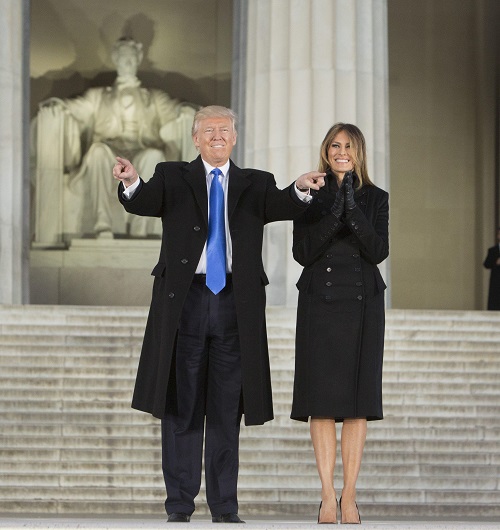 President elect of the USDonald Trump and First Lady elect Chris Kleponis SIPA REX Shutterstock