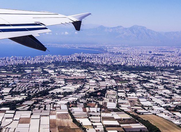 Air view of Turkey