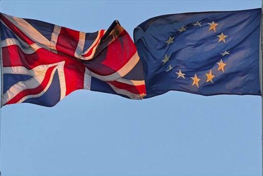 UK, EU flags. Source - Dexeu
