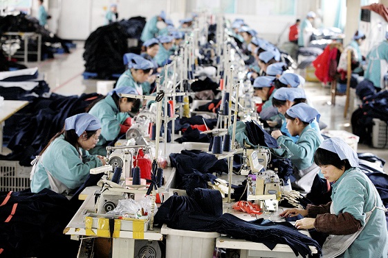 China garment factory 21 July