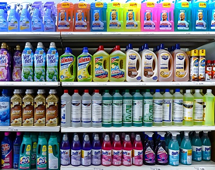 Detergents in a German supermarket (Source:Helmut Meyer zur Capellen / imageBROKER/REX/Shutterstock