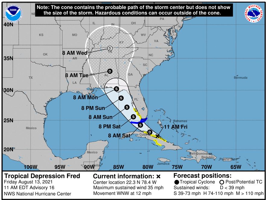 Florida to see heavy rain from Fred as another system is developing | ICIS
